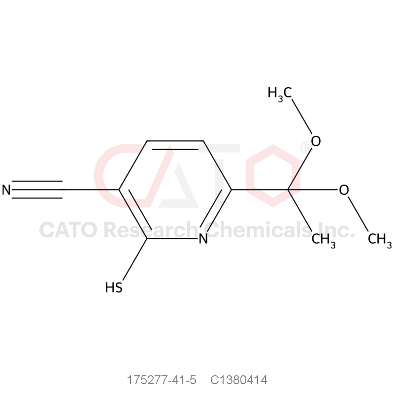CAS No.:175277-41-5,6-(1,1-Dimethoxyethyl)-2-mercaptonicotinonitrile