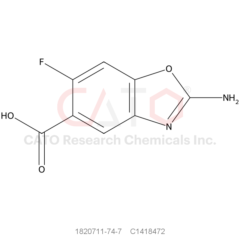 CAS No.:1820711-74-7,2-amino-6-fluoro-1,3-benzoxazole-5-carboxylic acid