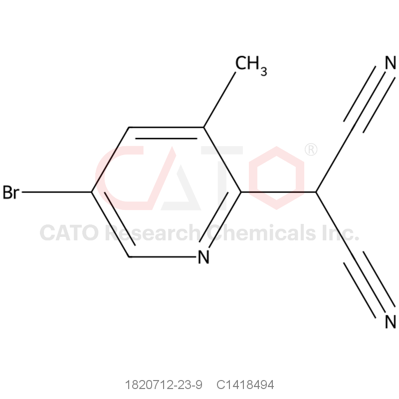 CAS No.:1820712-23-9,2-(5-Bromo-3-methylpyridin-2-yl)malononitrile