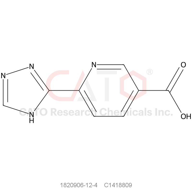CAS No.:1820906-12-4,6-(1H-1,2,4-Triazol-3-yl)pyridine-3-carboxylic acid
