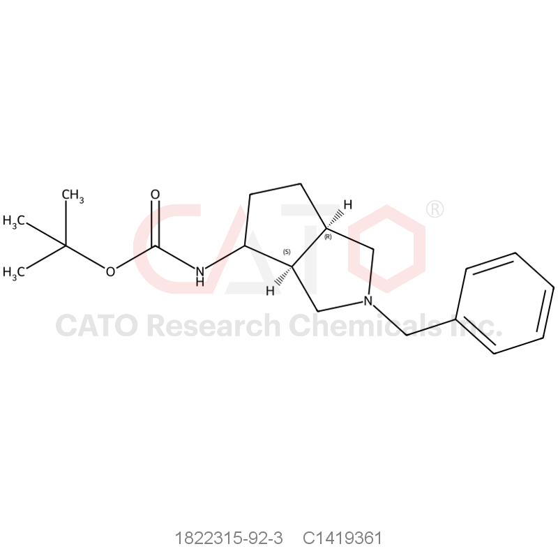 CAS No.:1822315-92-3,tert-Butyl ((3aS,6aR)-2-benzyloctahydrocyclopenta[c]pyrrol-4-yl)carbamate