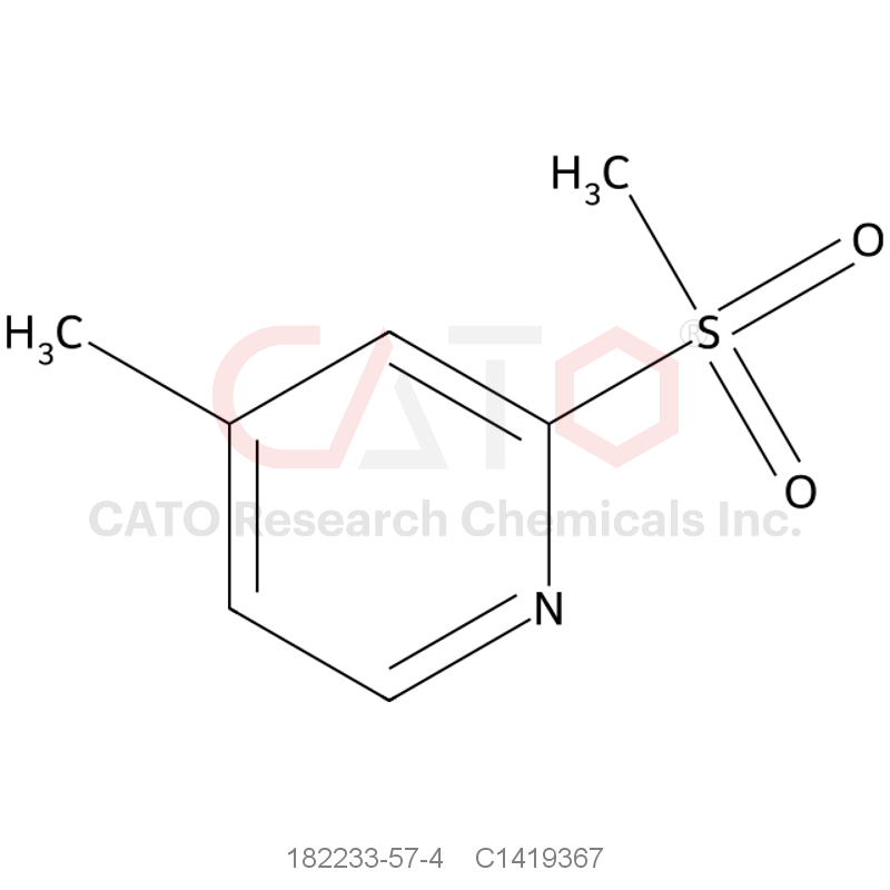 CAS No.:182233-57-4,4-Methyl-2-(methylsulfonyl)pyridine