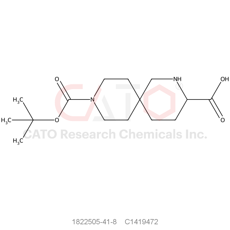 CAS No.:1822505-41-8,9-(Tert-butoxycarbonyl)-2,9-diazaspiro[5.5]Undecane-3-carboxylic acid