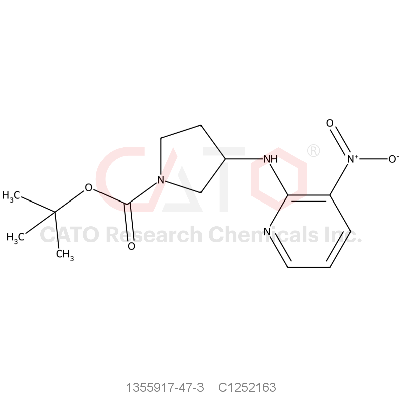 CAS No.:1355917-47-3,tert-Butyl 3-((3-nitropyridin-2-yl)amino)pyrrolidine-1-carboxylate