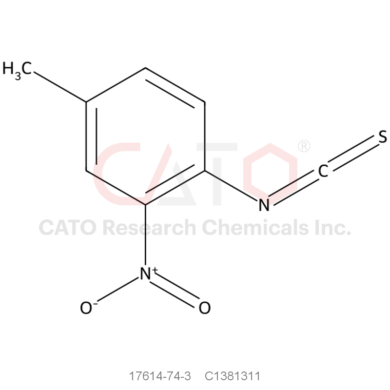 CAS No.:17614-74-3,4-Methyl-2-nitrophenyl isothiocyanate
4-methyl-2-nitrophenylisothiocyanate
1-isothiocyanato-4-methyl-2-nitrobenzene
17614-74-3