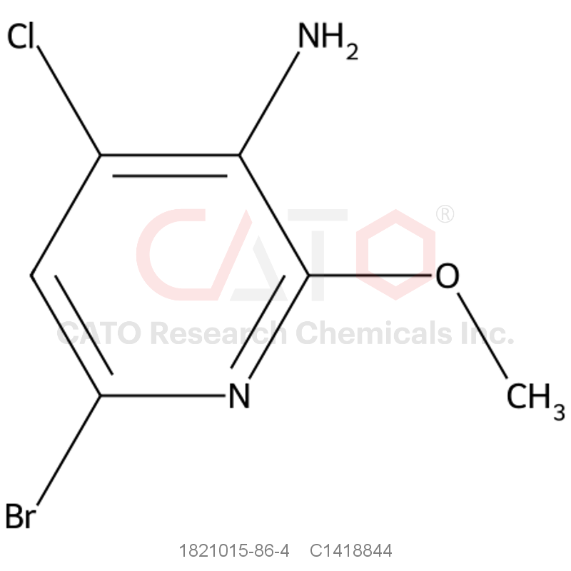 CAS No.:1821015-86-4,6-Bromo-4-chloro-2-methoxypyridin-3-amine