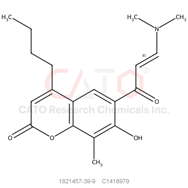 CAS No.:1821457-39-9,4-Butyl-6-(3-(dimethylamino)acryloyl)-7-hydroxy-8-methyl-2h-chromen-2-one