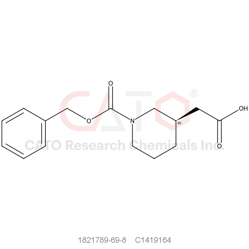 CAS No.:1821789-69-8,(R)-2-(1-((Benzyloxy)carbonyl)piperidin-3-yl)acetic acid