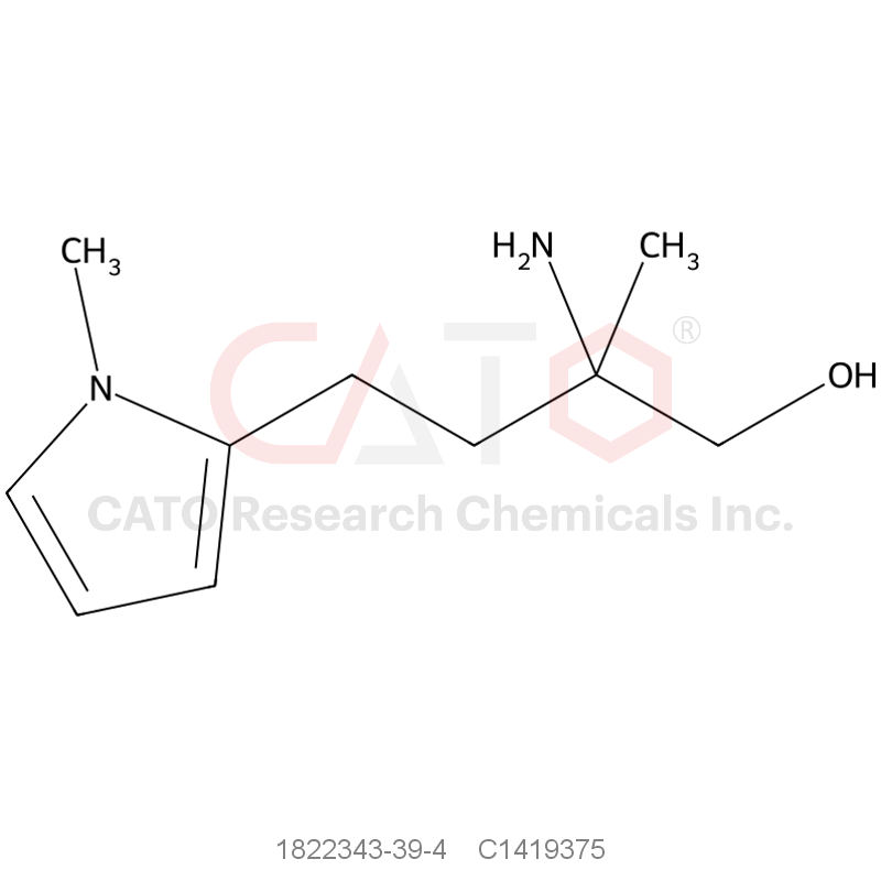 CAS No.:1822343-39-4,2-Amino-2-methyl-4-(1-methyl-1H-pyrrol-2-yl)butan-1-ol