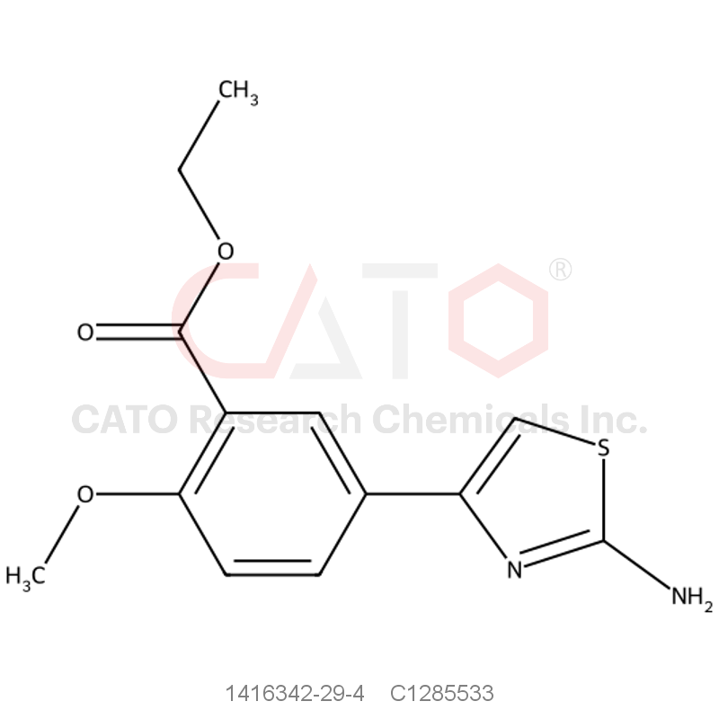 CAS No.:1416342-29-4,Ethyl 5-(2-aminothiazol-4-yl)-2-methoxybenzoate