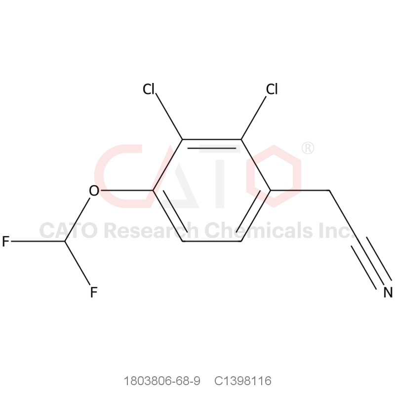 CAS No.:1803806-68-9,2,3-Dichloro-4-(difluoromethoxy)phenylacetonitrile