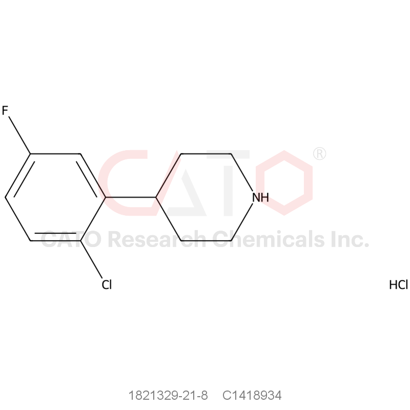 CAS No.:1821329-21-8,4-(2-Chloro-5-fluorophenyl)piperidine hydrochloride