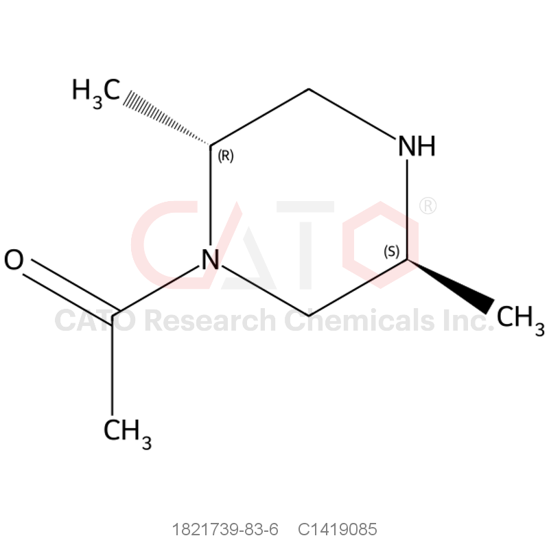 CAS No.:1821739-83-6,1-((2R,5S)-2,5-dimethylpiperazin-1-yl)ethan-1-one