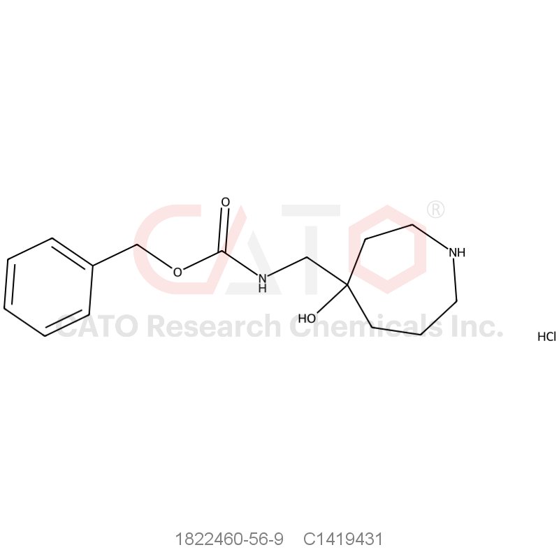 CAS No.:1822460-56-9,Benzyl ((4-hydroxyazepan-4-yl)methyl)carbamate hydrochloride