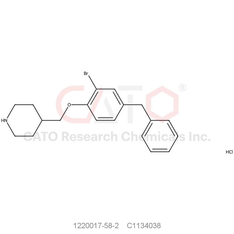 CAS No.:1220017-58-2,4-[(4-Benzyl-2-bromophenoxy)methyl]piperidinehydrochloride