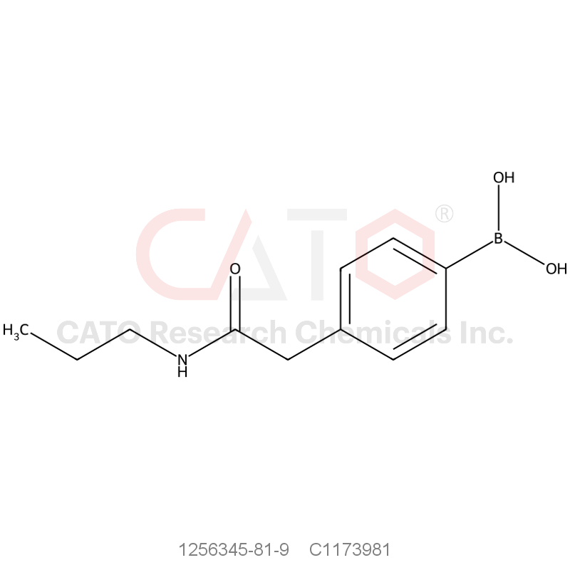 CAS No.:1256345-81-9,4-(N-Propylaminocarbonylmethyl)phenylboronic acid