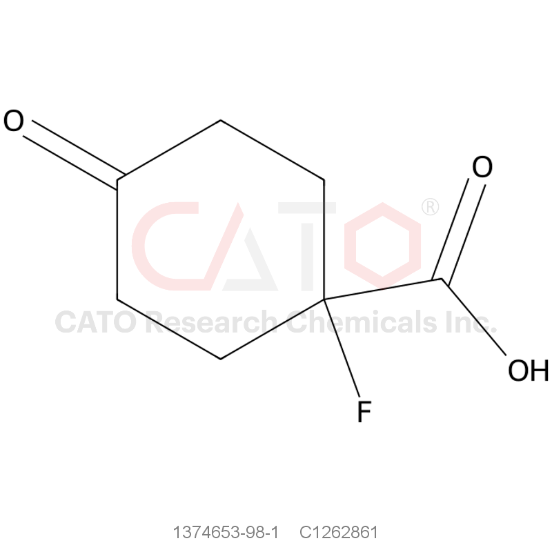 CAS No.:1374653-98-1,1-fluoro-4-oxo-cyclohexanecarboxylic acid