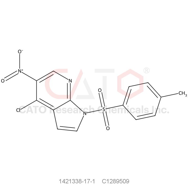 CAS No.:1421338-17-1,4-Chloro-5-nitro-1-tosyl-1H-pyrrolo[2,3-b]pyridine