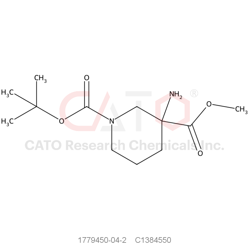 CAS No.:1779450-04-2,1-(tert-Butyl) 3-methyl 3-aminopiperidine-1,3-dicarboxylate