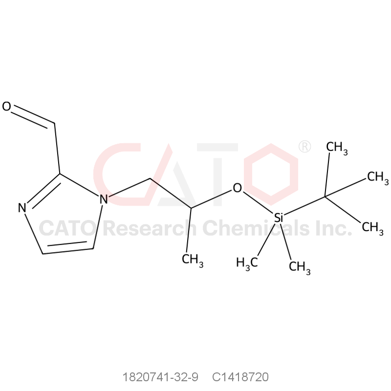 CAS No.:1820741-32-9,1-(2-(tert-Butyldimethylsilyloxy)propyl)-1H-imidazole-2-carbaldehyde