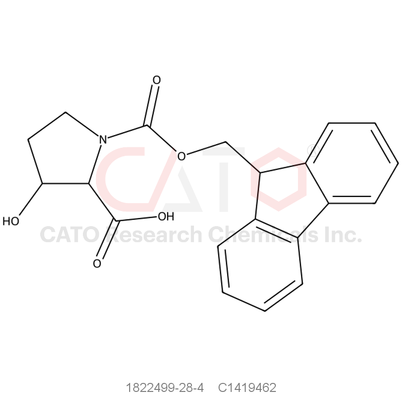 CAS No.:1822499-28-4,1-(((9H-fluoren-9-yl)methoxy)carbonyl)-3-hydroxypyrrolidine-2-carboxylic acid