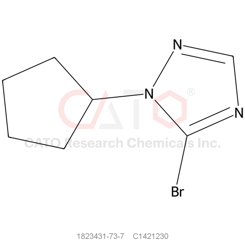 CAS No.:1823431-73-7,5-Bromo-1-cyclopentyl-1H-1,2,4-triazole