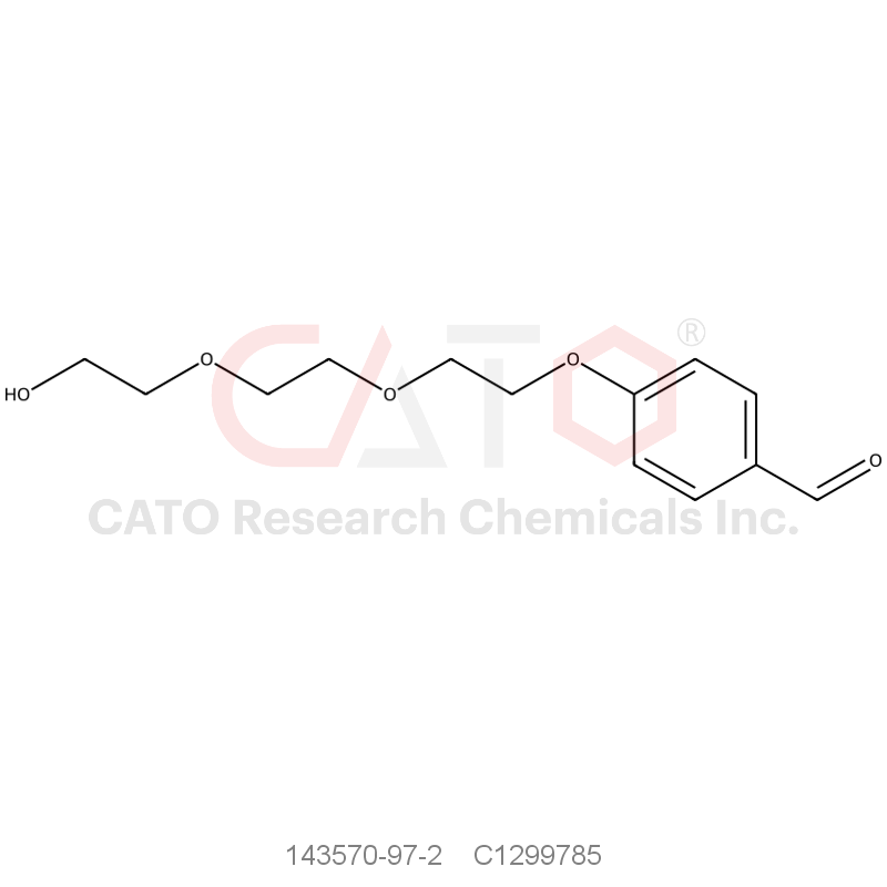CAS No.:143570-97-2,4-(2-(2-(2-Hydroxyethoxy)ethoxy)ethoxy)benzaldehyde