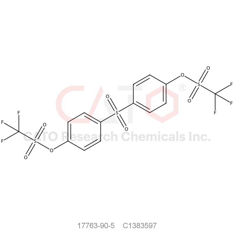 CAS No.:17763-90-5,4,4'-Bis-{[(trifluoromethyl)sulphonyl]oxy}diphenyl sulphone