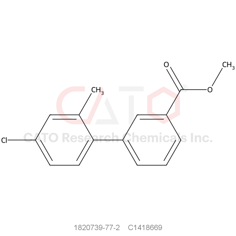 CAS No.:1820739-77-2,Methyl 3-(4-chloro-2-methylphenyl)benzoate
