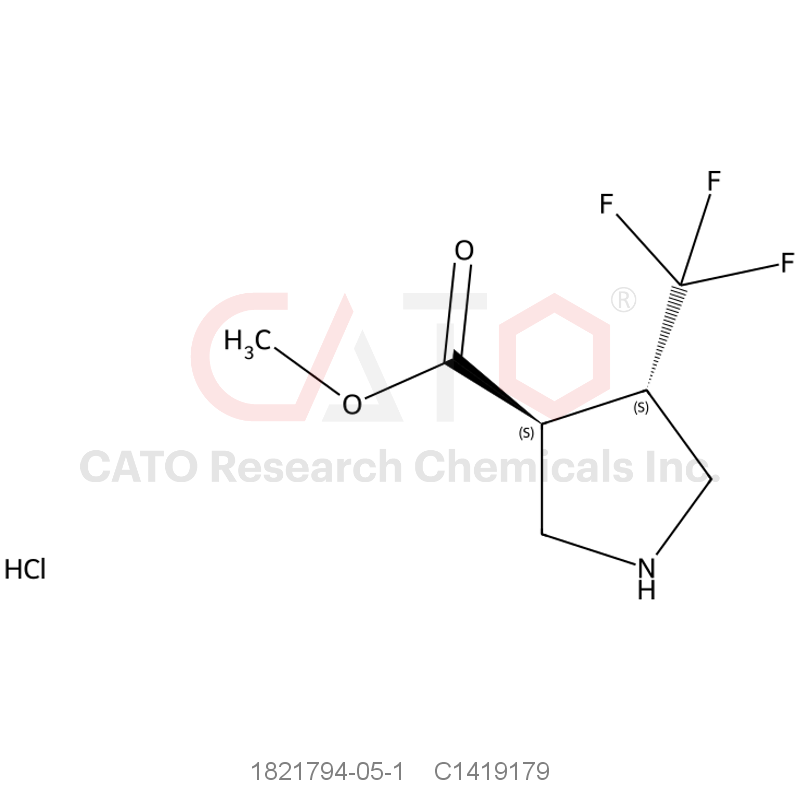CAS No.:1821794-05-1,Methyl (3S,4S)-4-(trifluoromethyl)pyrrolidine-3-carboxylate hydrochloride