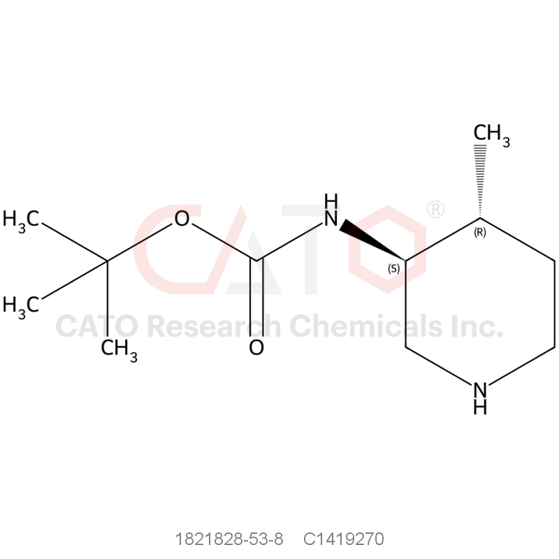 CAS No.:1821828-53-8,tert-Butyl ((3S,4R)-4-methylpiperidin-3-yl)carbamate