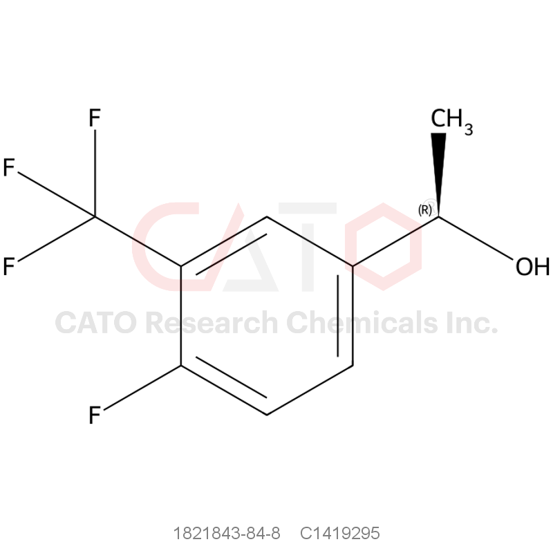CAS No.:1821843-84-8,(R)-1-(4-Fluoro-3-(trifluoromethyl)phenyl)ethan-1-ol