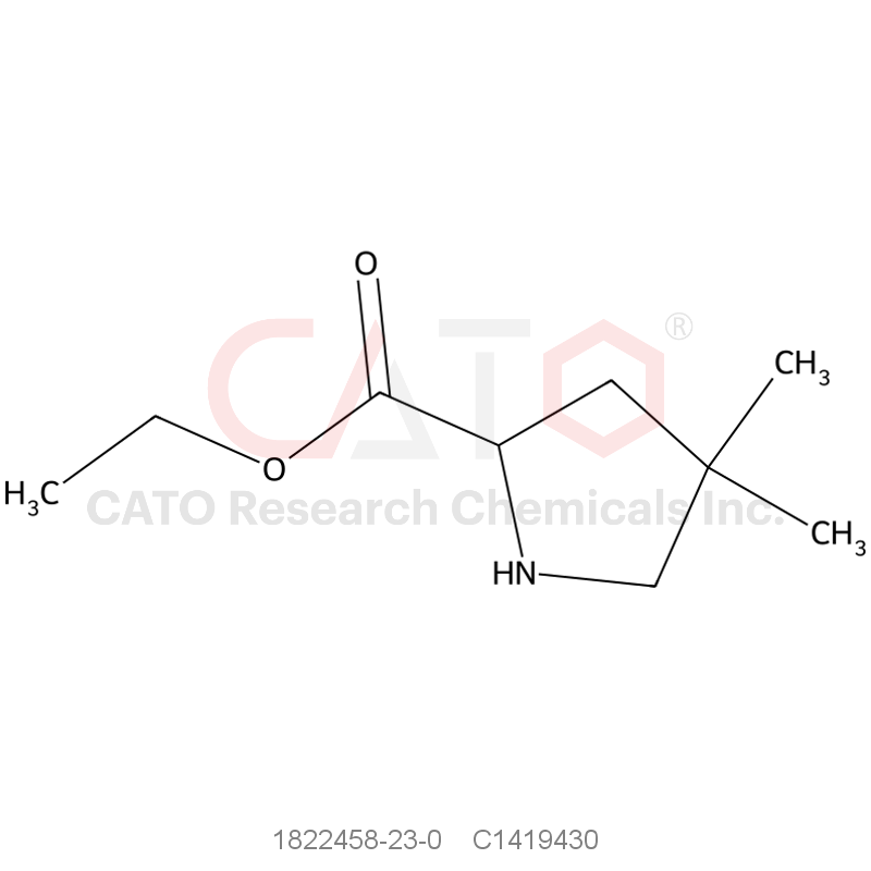 CAS No.:1822458-23-0,Ethyl 4,4-dimethylpyrrolidine-2-carboxylate