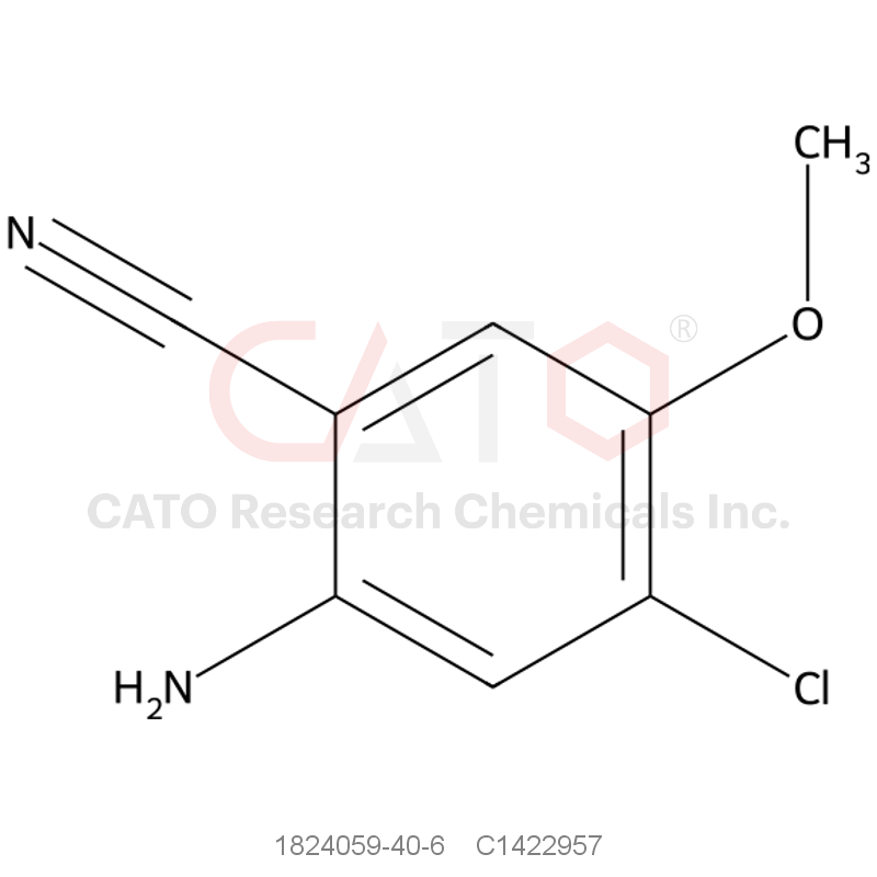 CAS No.:1824059-40-6,2-Amino-4-chloro-5-methoxybenzonitrile