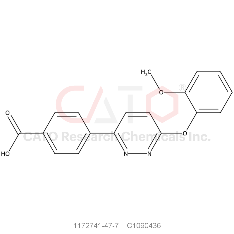 CAS No.:1172741-47-7,4-[6-(2-Methoxyphenoxy)pyridazin-3-yl]benzoic acid