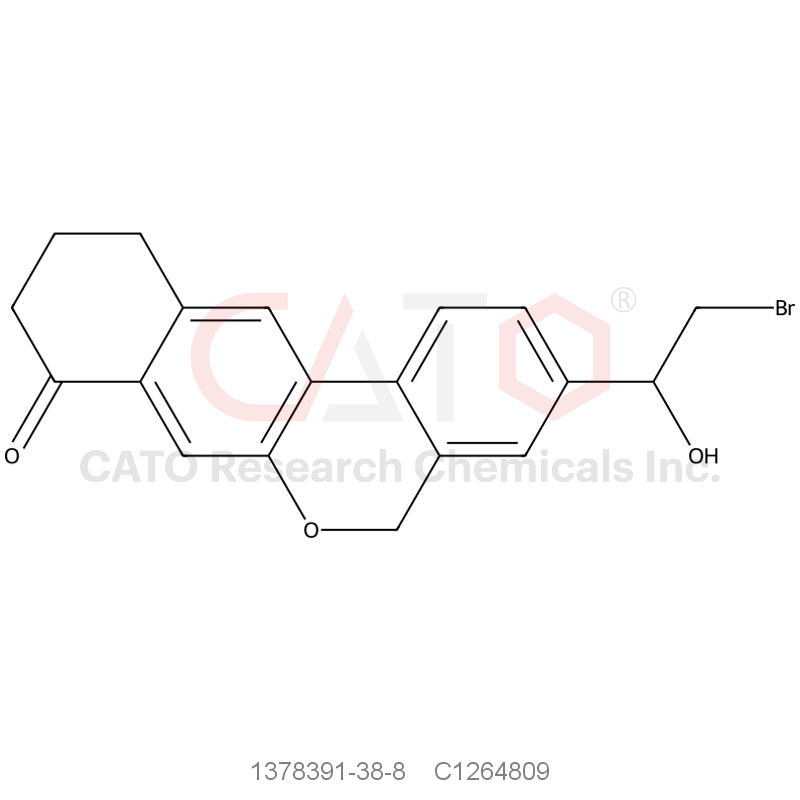 CAS No.:1378391-38-8,3-(2-Bromo-1-hydroxyethyl)-10,11-dihydro-5H-dibenzo[c,g]chromen-8(9H)-one