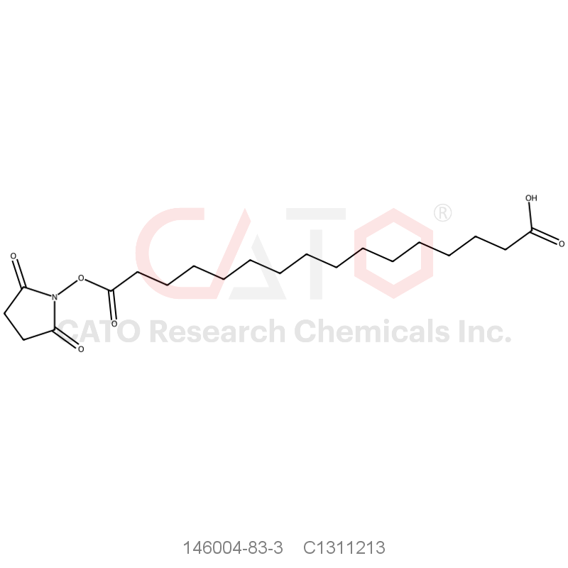 CAS No.:146004-83-3,16-((2,5-Dioxopyrrolidin-1-yl)oxy)-16-oxohexadecanoic acid