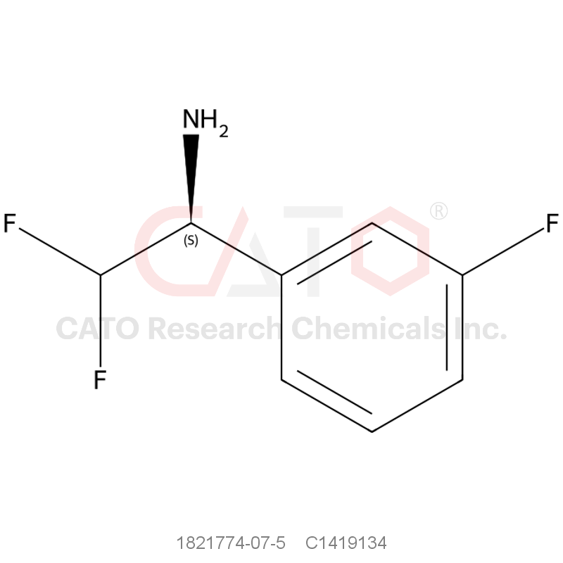 CAS No.:1821774-07-5,(S)-2,2-Difluoro-1-(3-fluorophenyl)ethanamine