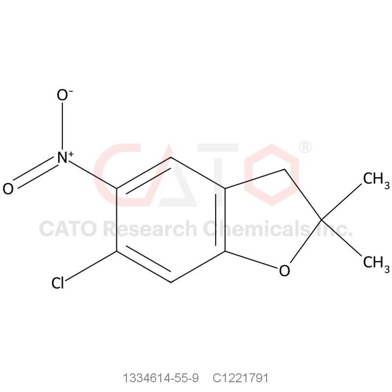 CAS No.:1334614-55-9,6-Chloro-2,2-dimethyl-5-nitro-2,3-dihydrobenzofuran