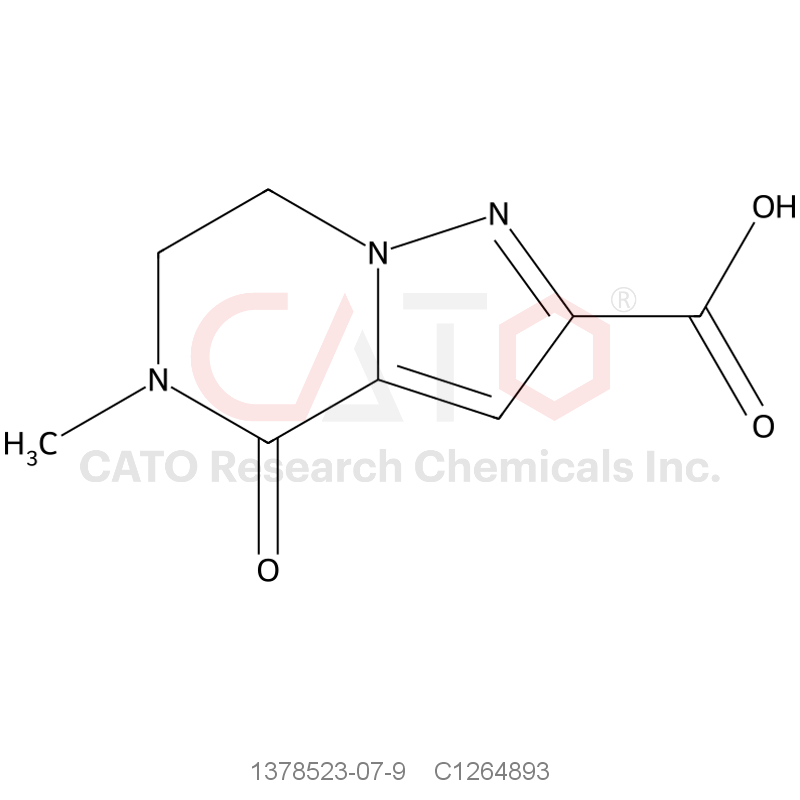 CAS No.:1378523-07-9,5-Methyl-4-oxo-4,5,6,7-tetrahydropyrazolo[1,5-a]pyrazine-2-carboxylic acid