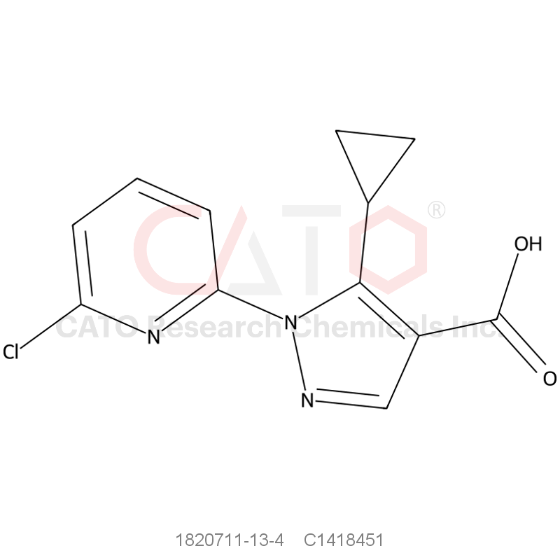 CAS No.:1820711-13-4,1-(6-chloropyridin-2-yl)-5-cyclopropylpyrazole-4-carboxylic acid