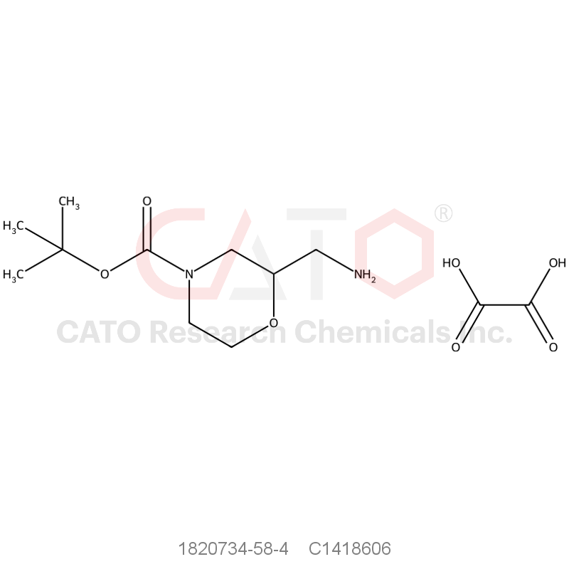 CAS No.:1820734-58-4,Tert-butyl 2-(aminomethyl)morpholine-4-carboxylate oxalate