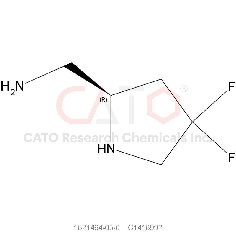 CAS No.:1821494-05-6,(R)-(4,4-Difluoropyrrolidin-2-yl)methanamine