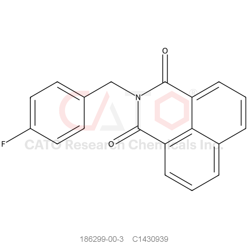 CAS No.:186299-00-3,2-(4-Fluorobenzyl)-1H-benzo[de]isoquinoline-1,3(2H)-dione