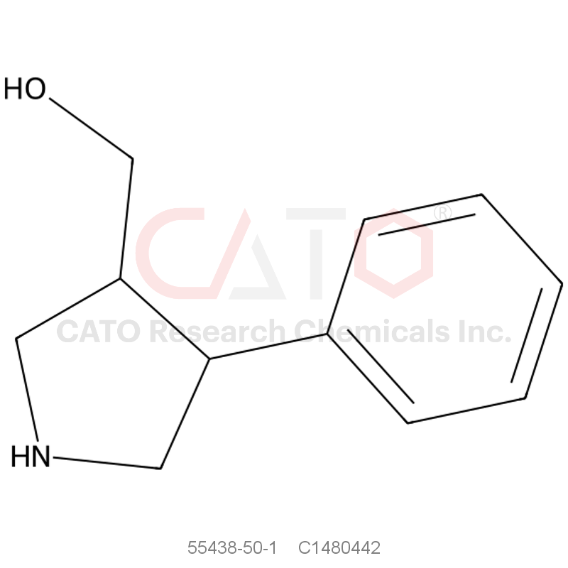 CAS No.:55438-50-1,(4-Phenylpyrrolidin-3-yl)methanol