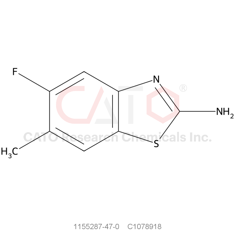 CAS No.:1155287-47-0,5-Fluoro-6-methylbenzo[d]thiazol-2-amine