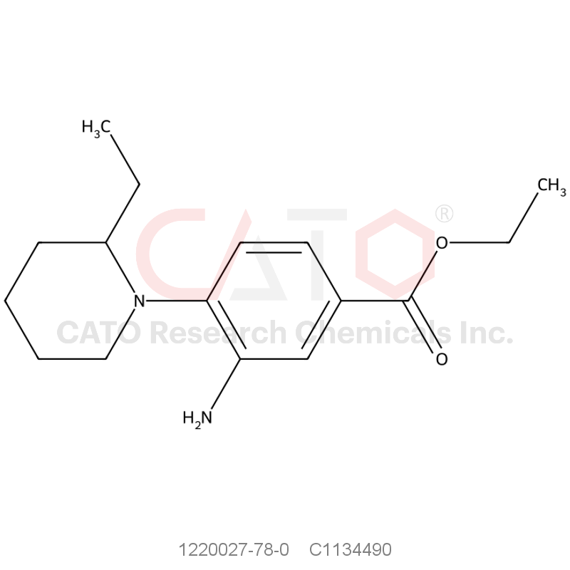 CAS No.:1220027-78-0,Ethyl 3-amino-4-(2-ethyl-1-piperidinyl)benzoate