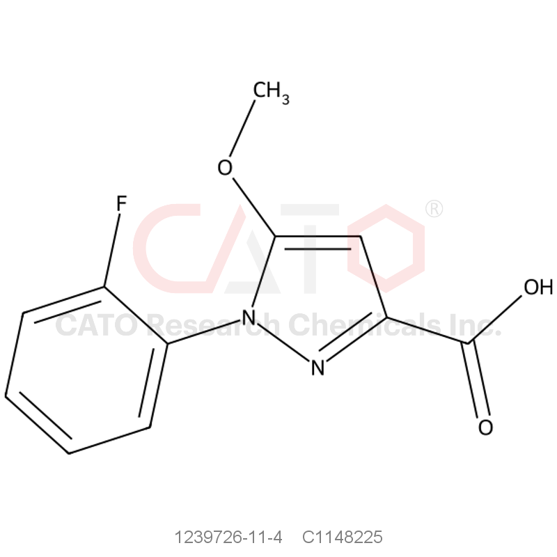 CAS No.:1239726-11-4,1-(2-Fluorophenyl)-5-methoxy-1H-pyrazole-3-carboxylic acid