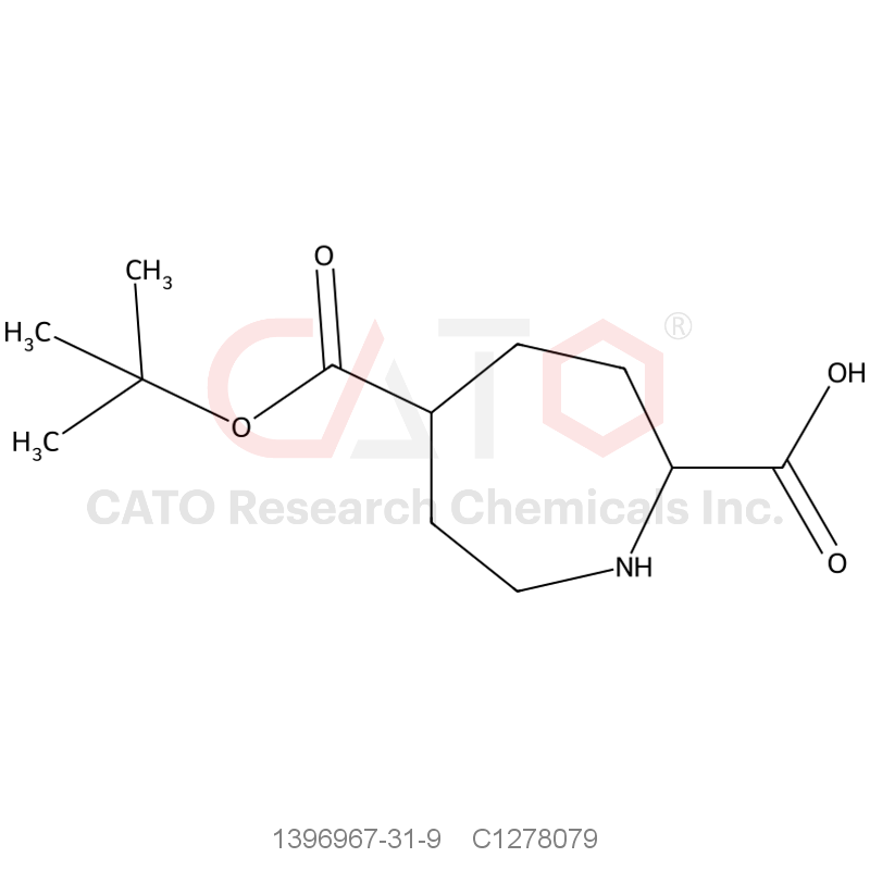CAS No.:1396967-31-9,5-(tert-Butoxycarbonyl)azepane-2-carboxylic acid