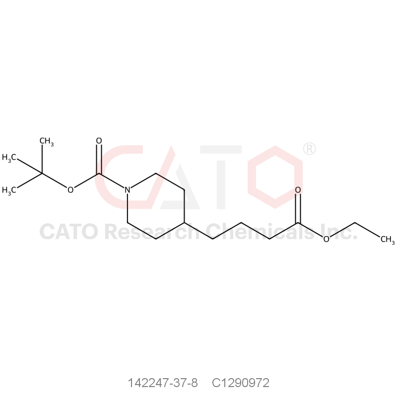 CAS No.:142247-37-8,tert-Butyl 4-(4-ethoxy-4-oxobutyl)piperidine-1-carboxylate